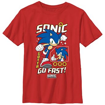 Boys 8-20 Sonic The Hedgehog Go Fast Graphic Tee