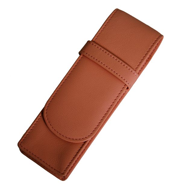 Leather double shop pen case