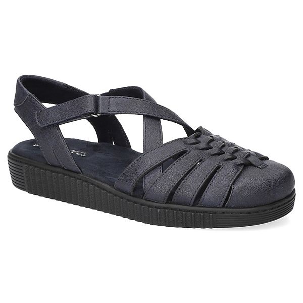 Easy Street Hue Women's Comfort Flats - Navy (5.5)
