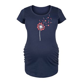Maternity Dandelion Hearts Graphic Tee