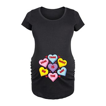 Maternity Something Sweet Candy Hearts Graphic Tee