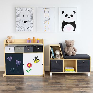 Humble Crew Toddler Book Nook Storage Bench