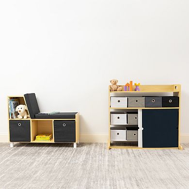 Humble Crew Toddler Book Nook Storage Bench