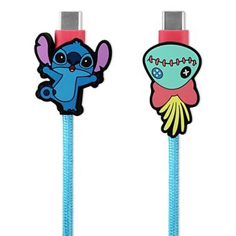 Disney's Lilo & Stitch 6-ft. Type C Braided Stitch and Scrump Charging Cable