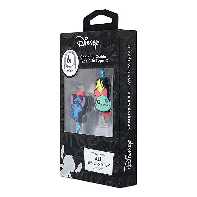 Disney's Lilo & Stitch 6-ft. Type C Braided Stitch and Scrump Charging Cable