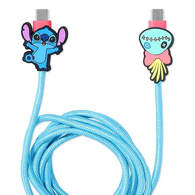 Disney's Lilo & Stitch 6-ft. Type C Braided Stitch and Scrump Charging Cable