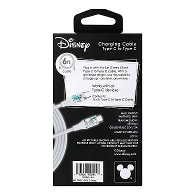Disney 6-ft. Type C Braided Charging Cable