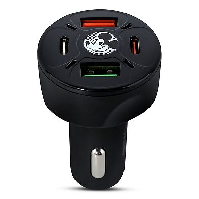Disney 4 Port 2 USB-A 2 USB-C Car Charger