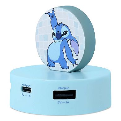 Disney's Lilo & Stitch 2 USB A & 1 USB C Charging Port Hub