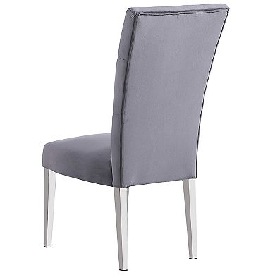 Best Master Furniture Layla Modern Velvet Upholstered Side Chairs (Set of 2)
