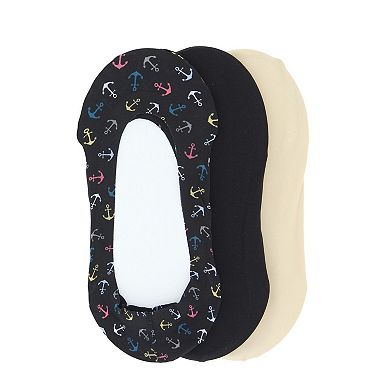 Anchors At Sea Fine Edge Liner Socks 3-pack