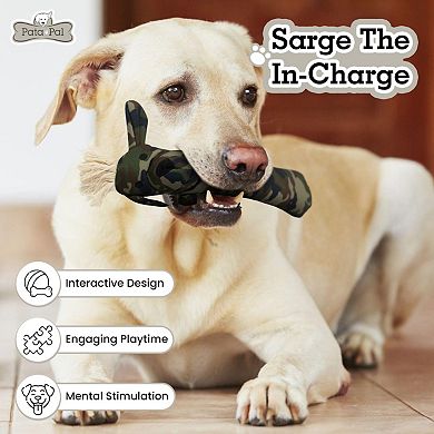 Durable Cotton Canvas, Pet Chew Toy 3pc Set (Sarg, T-Bone, & Pinky) From Pata Pal Pet Toys