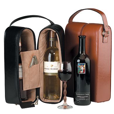 Royce Leather Double Wine Presentation Case