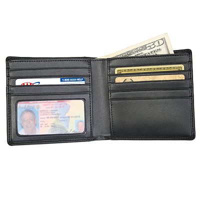 Royce Leather Double ID Hipster Wallet