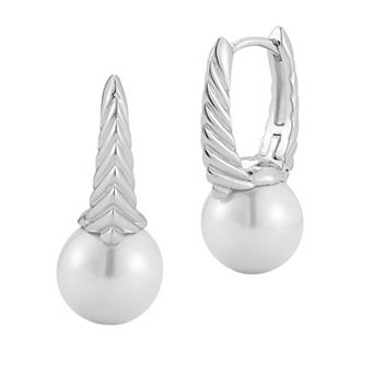 Sunkissed Sterling 14k Gold Over Silver Freshwater Cultured Pearl Earrings