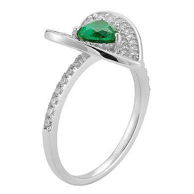 Sunkissed Sterling 14k Gold Over Silver Cubic Zirconia Heart Ring