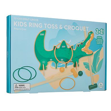 Coconut Grove Kids Ring Toss & Fang the Croc Croquet
