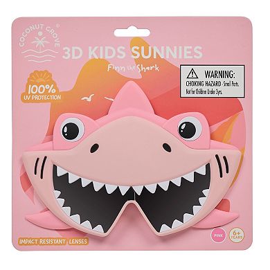 Coconut Grove 3D Kids' Sunnies Finn the Shark