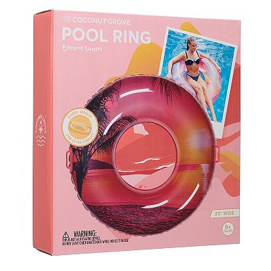 Coconut Grove Pool Ring Electric Sunset