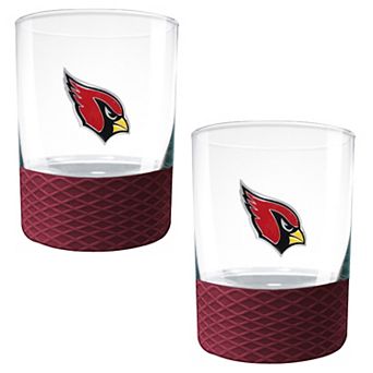 NFL Arizona Cardinals 14-oz. 2 pc Commissioner Rocks Glass Set