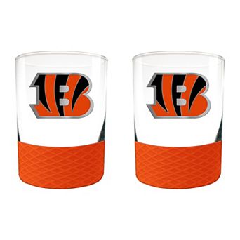 NFL Cincinnati Bengals 14-oz. 2 pc Commissioner Rocks Glass Set