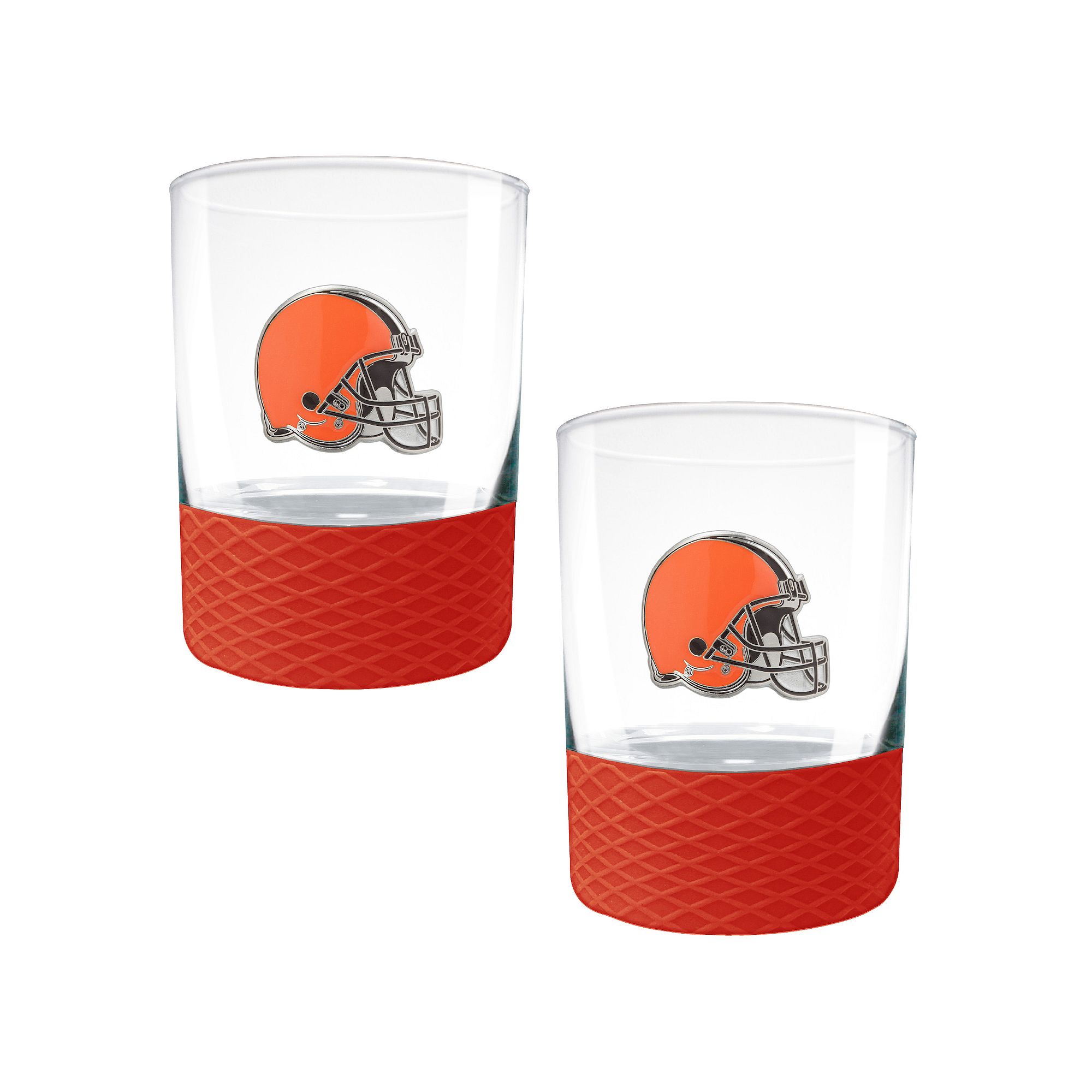 NFL Cleveland Browns 14-oz. 2 pc Commissioner Rocks Glass Set