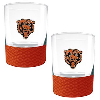 NFL Chicago Bears 14-oz. 2 pc Commissioner Rocks Glass Set