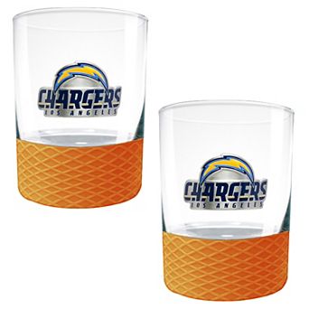 NFL Los Angeles Chargers 14-oz. 2 pc Commissioner Rocks Glass Set