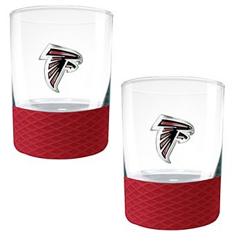 NFL Atlanta Falcons 14-oz. 2 pc Commissioner Rocks Glass Set