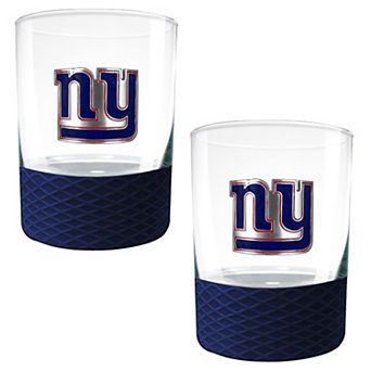 NFL New York Giants 14-oz. 2 pc Commissioner Rocks Glass Set