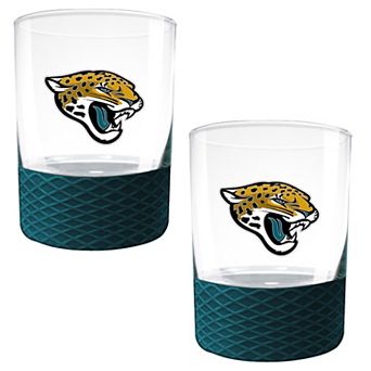 NFL Jacksonville Jaguars 14-oz. 2 pc Commissioner Rocks Glass Set