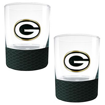NFL Green Bay Packers 14-oz. 2 pc Commissioner Rocks Glass Set