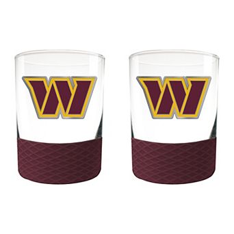 NFL Washington Commanders 14-oz. 2 pc Commissioner Rocks Glass Set