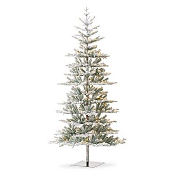 Glitzhome 8ft Deluxe Pre-lit Fir Christmas Tree With 450 Warm White Lights - Three Function