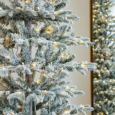 Glitzhome 8ft Deluxe Pre-lit Fir Christmas Tree With 450 Warm White Lights - Three Function