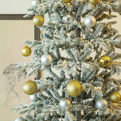 Glitzhome 10ft Deluxe Pre-lit Fir Christmas Tree With 700 Warm White Lights - Three Function