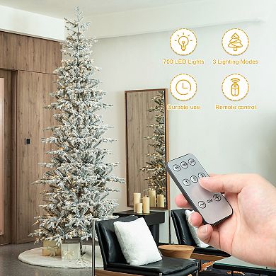 Glitzhome 10ft Deluxe Pre-lit Fir Christmas Tree With 700 Warm White Lights - Three Function