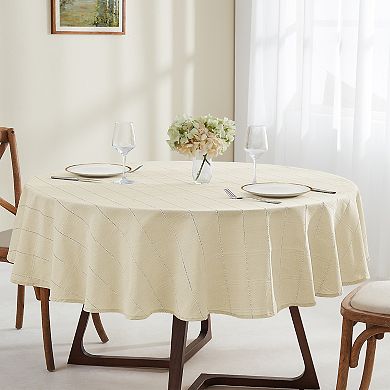 IZOD Chadwick Lurex 70-in. Round Tablecloth