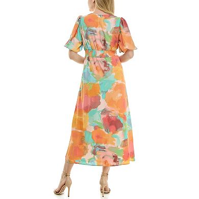 Women's Maison Tara Button Detail Midi Dress