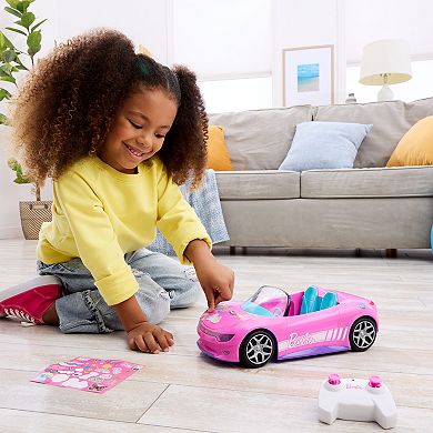 Mattel Hot Wheels Barbie Convertible Remote Control Toy Car
