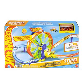 Mattel Hot Wheels Rapid Launch & Loop Playset with Toy Car, Crash & Track Set