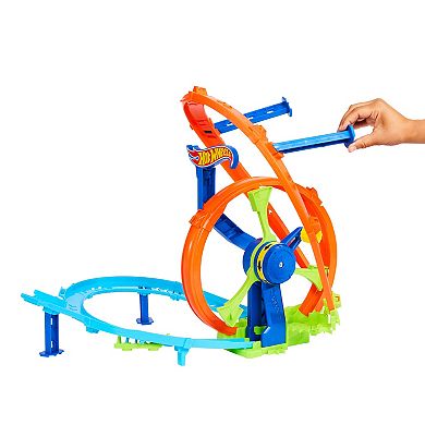 Mattel Hot Wheels Rapid Launch & Loop Playset with Toy Car, Crash & Track Set