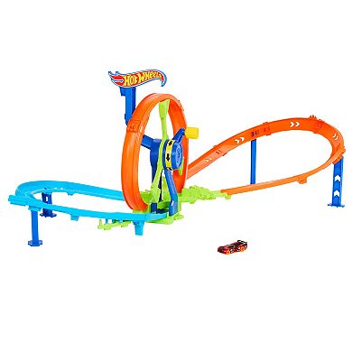 Mattel Hot Wheels Rapid Launch & Loop Playset with Toy Car, Crash & Track Set