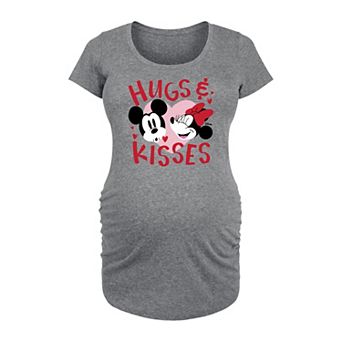 Disney's Mickey & Minnie Mouse Maternity Hug & Kisses Graphic Tee