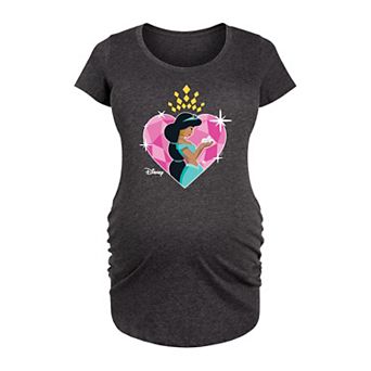 Disney's Aladdin Jasmine Maternity Heart Graphic Tee