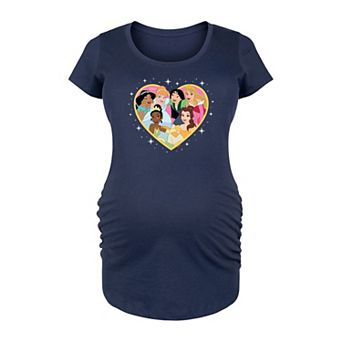 Disney Princess Maternity Group Heart Graphic Tee