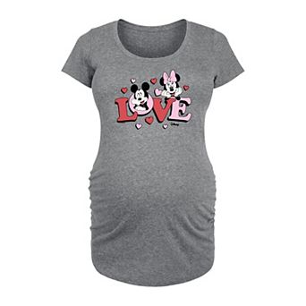 Disney's Mickey & Minnie Mouse Maternity Love Graphic Tee