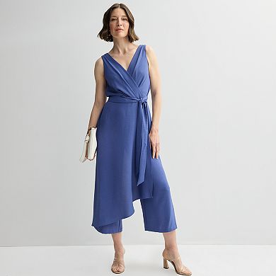 Petite Studio Connection Air Flow Overlay Jumpsuit