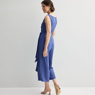 Petite Studio Connection Air Flow Overlay Jumpsuit