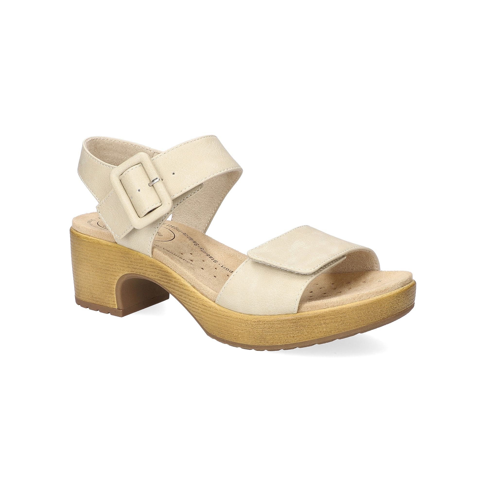 Easy Street Marva Womens Slip-Resistant Heeled Sandals, Size: 6.5 Wide, Gr